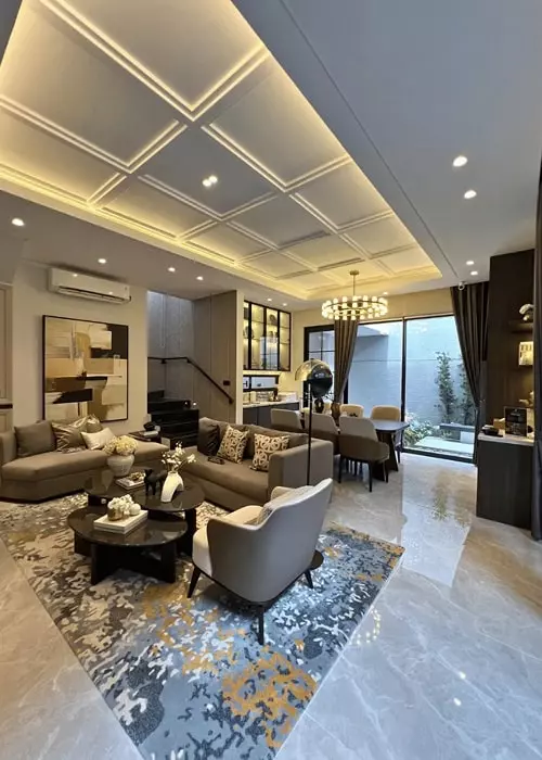 interior ruang tamu selenite citraland