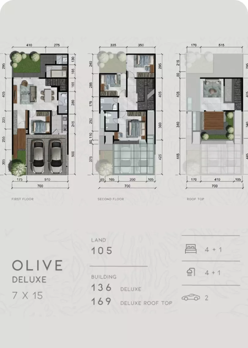 denah olive tipe deluxe