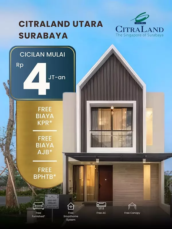 harga rumah di citraland surabaya