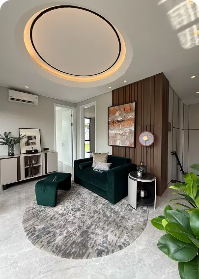 ruat tamu nyaman kluster moissanite