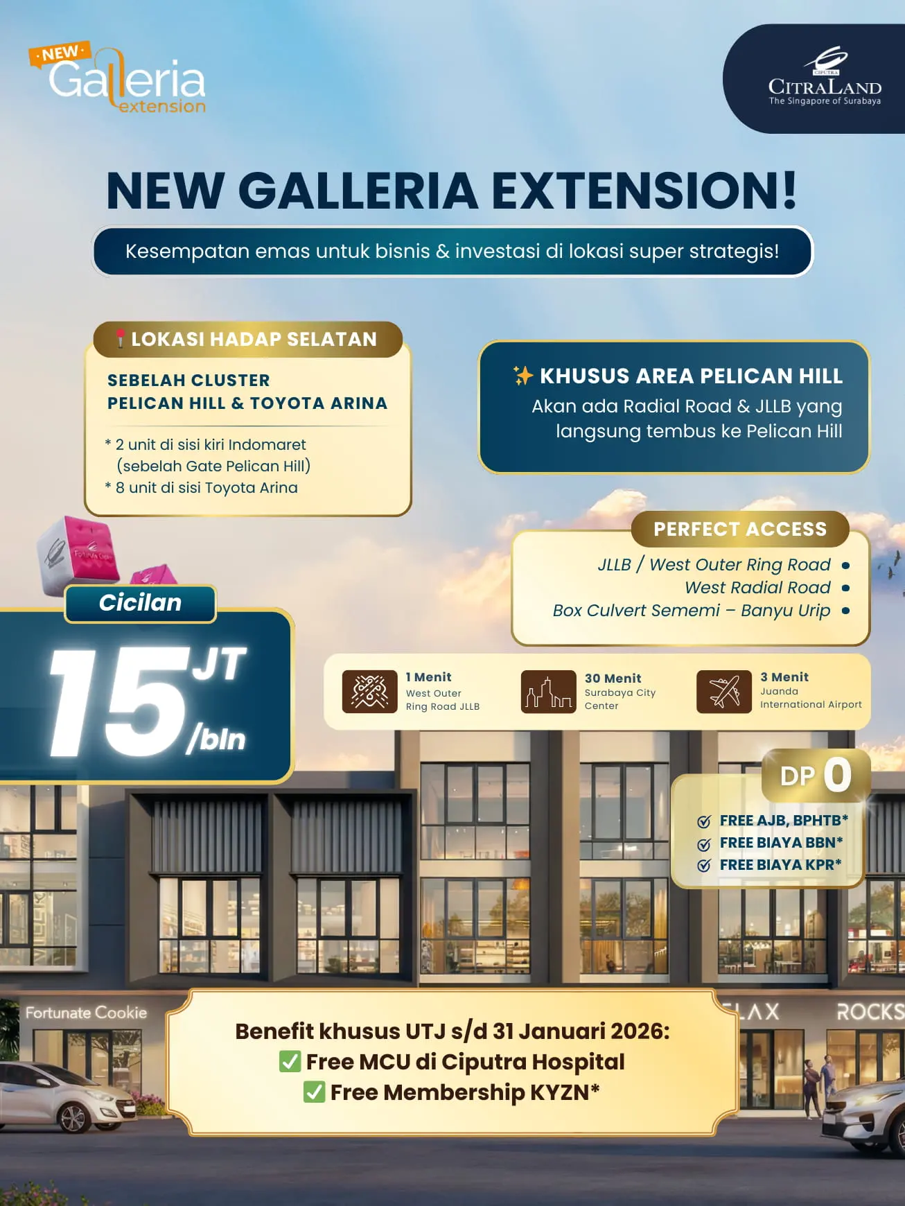ruko new galleria citraland utara
