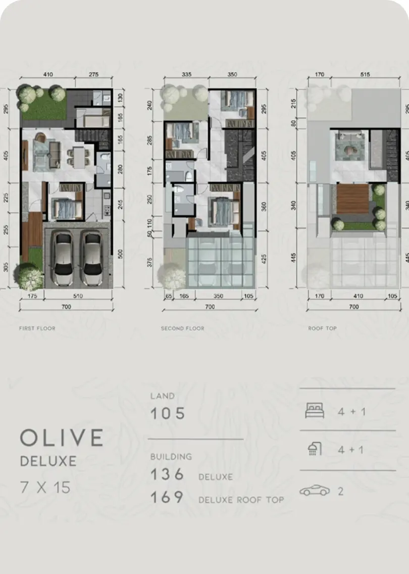 denah olive tipe deluxe