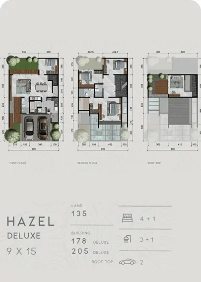 denah hazel citraland deluxe