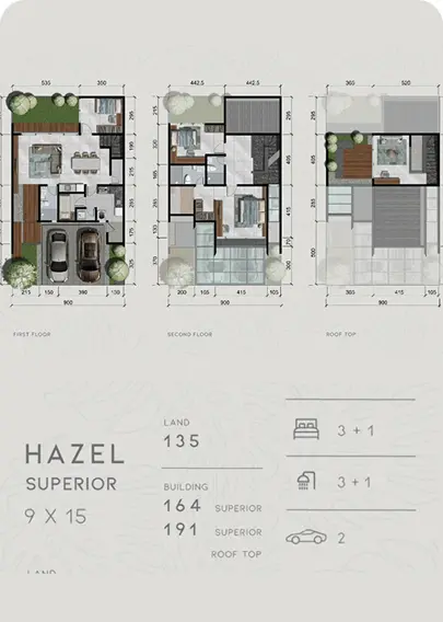 denah hazel citraland superior