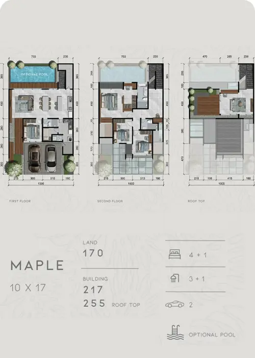 denah maple citrland