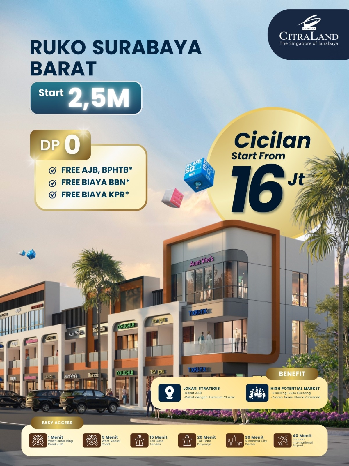 ruko surabaya barat