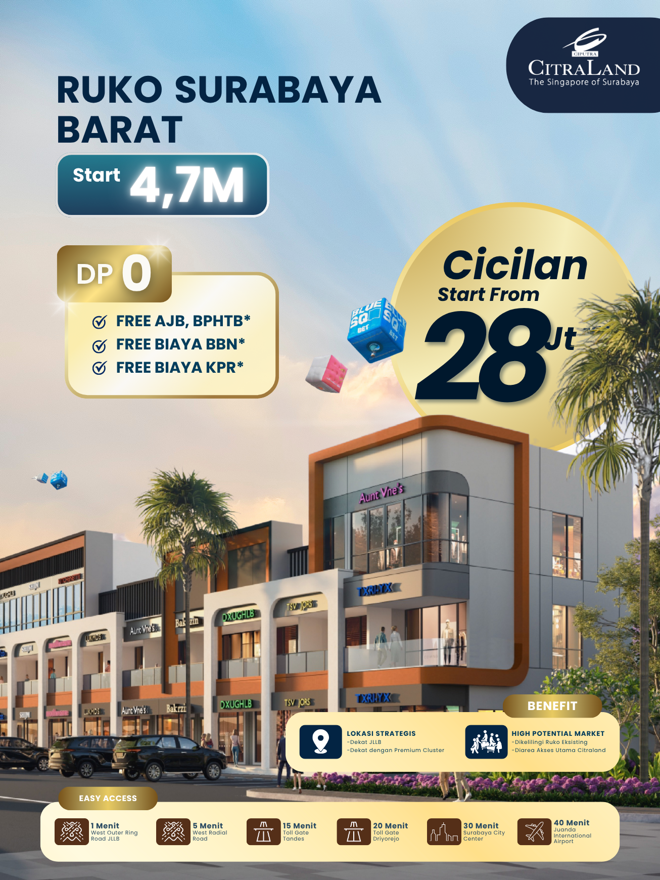 ruko surabaya barat